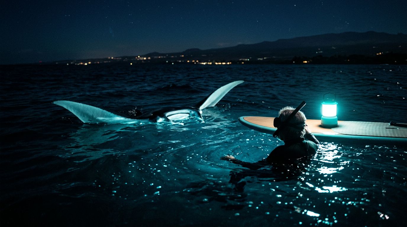 Kona Manta Ray Night Snorkel for Older Adults