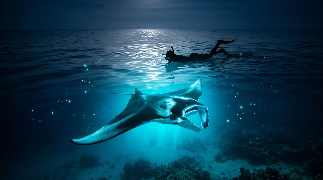 Kona Manta Ray Night Snorkel vs Dive for First-Timers