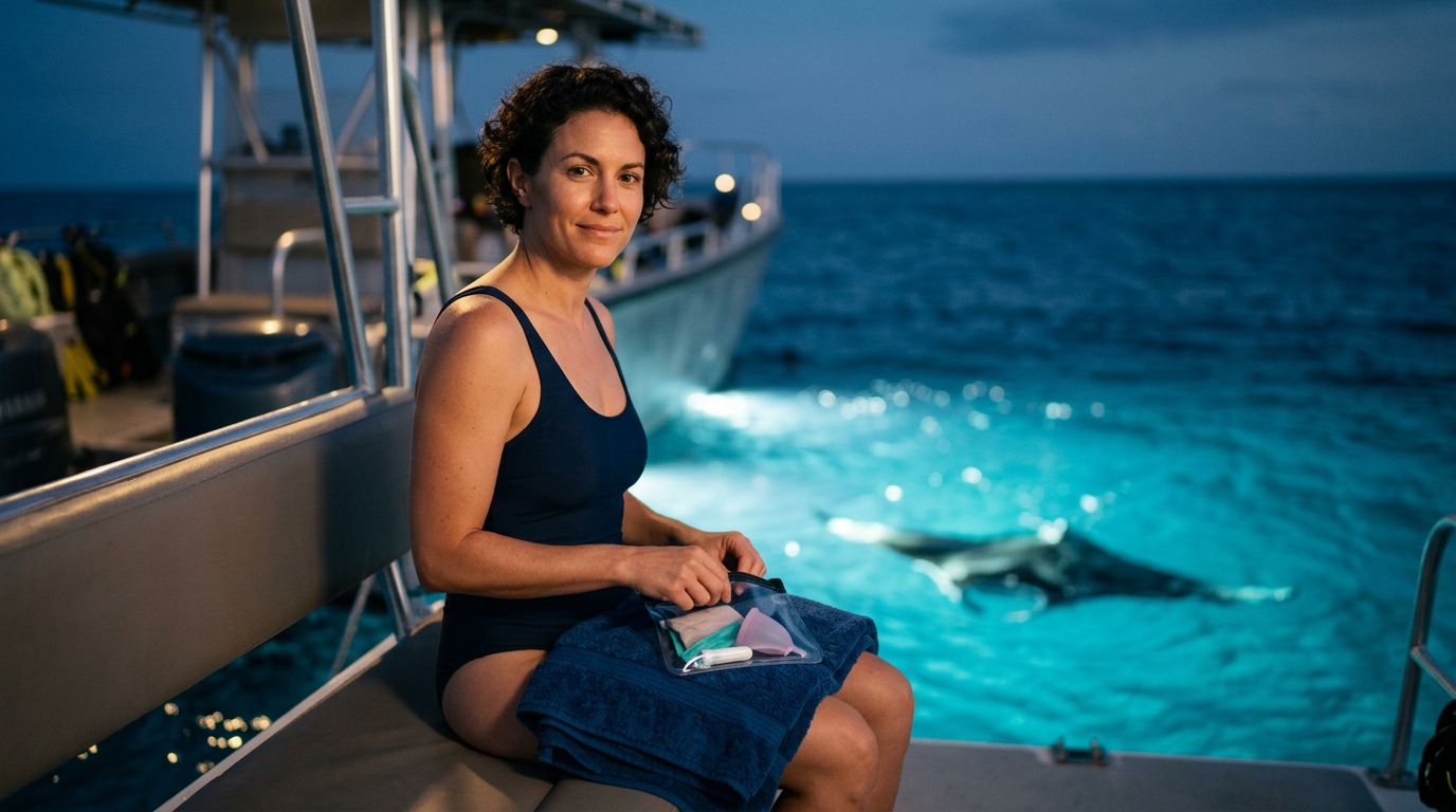 Managing Your Period on a Manta Ray Night Snorkel