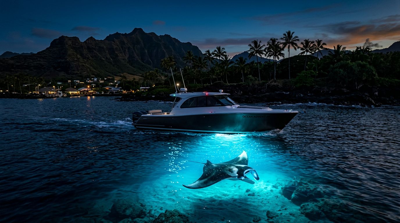 Manta Ray Night Snorkel Kona: Where Tours Depart