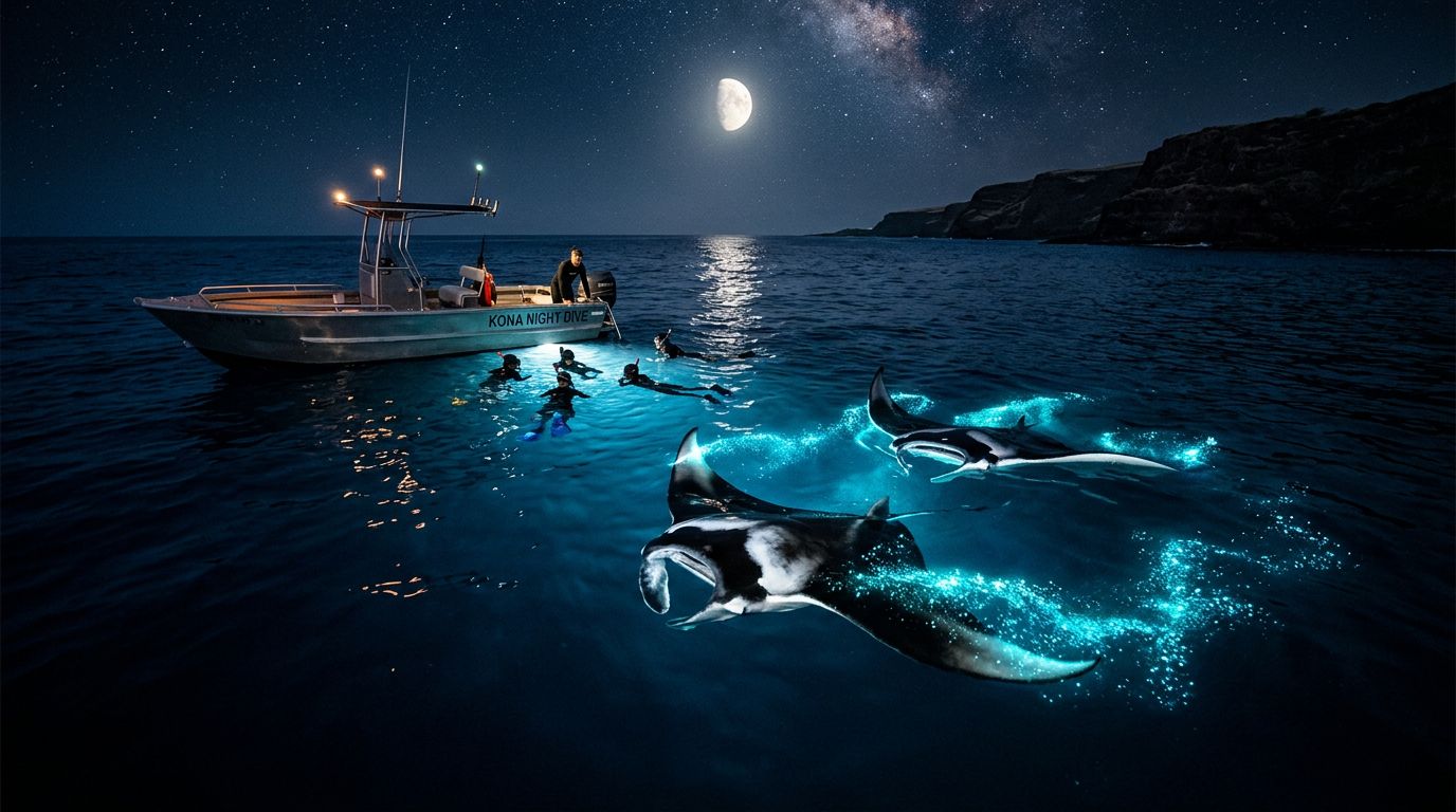 Private Manta Ray Night Snorkel vs Shared Tour in Kona