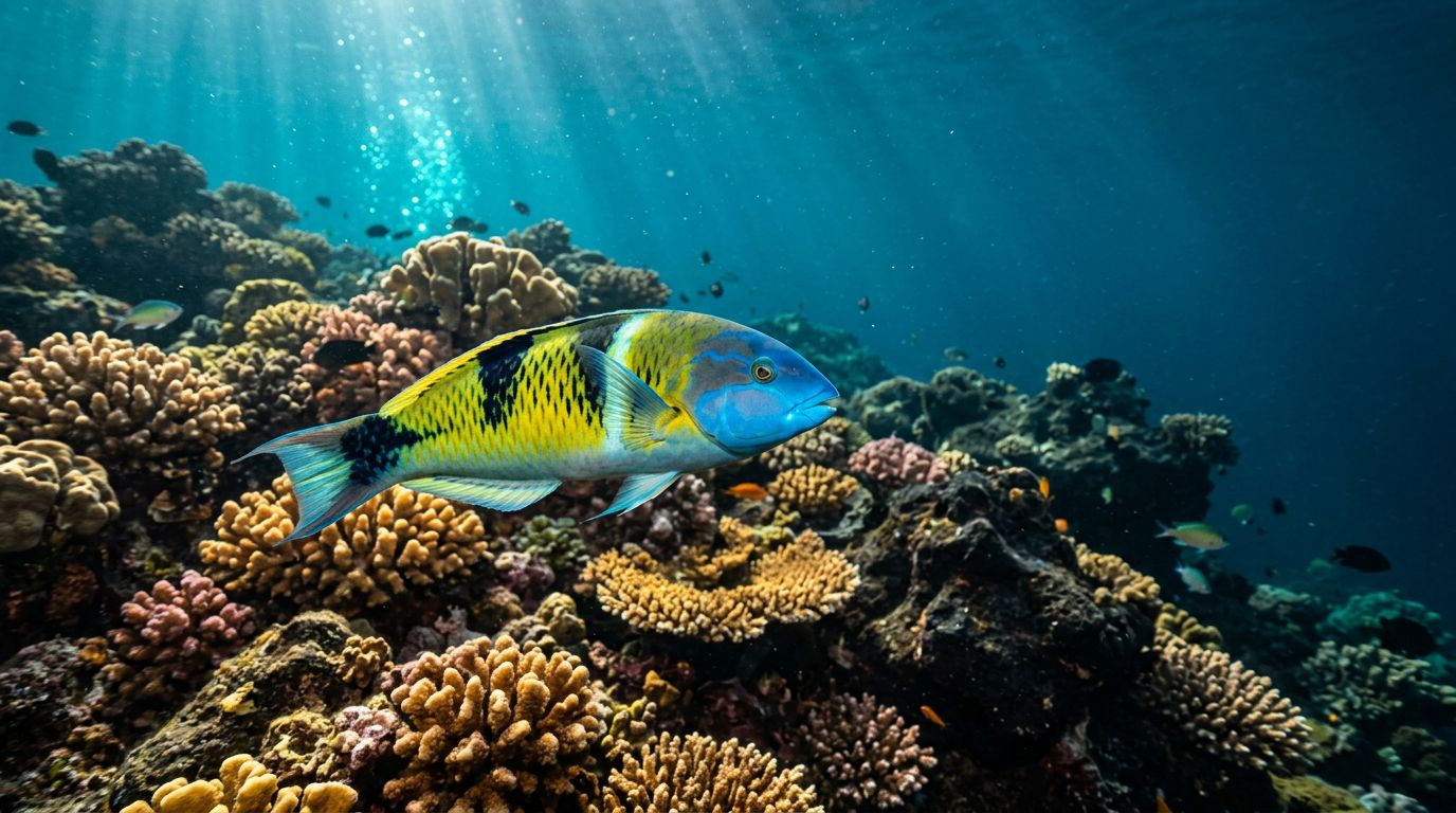 Saddle Wrasse Identification at Kealakekua Bay