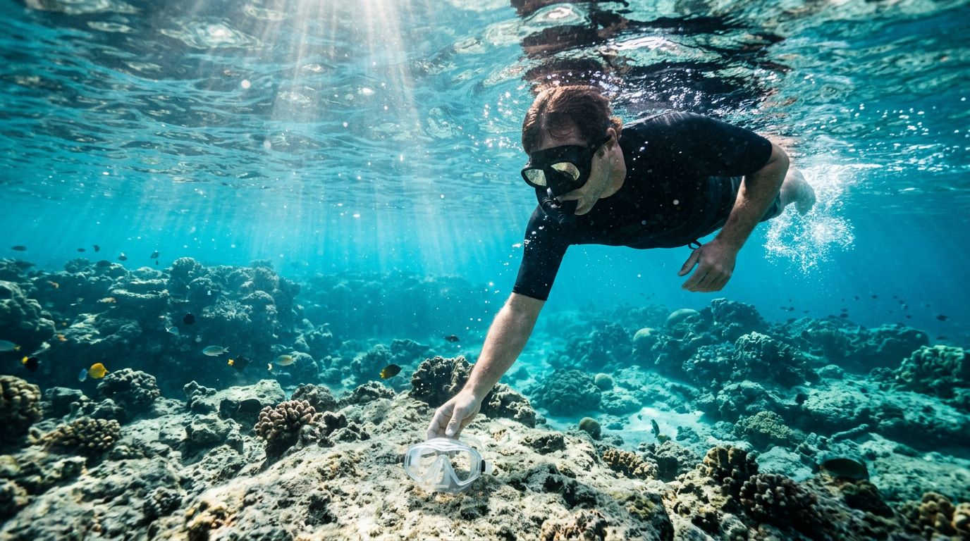 Snorkeling Big Island Hawaii: Recover a Dropped Mask