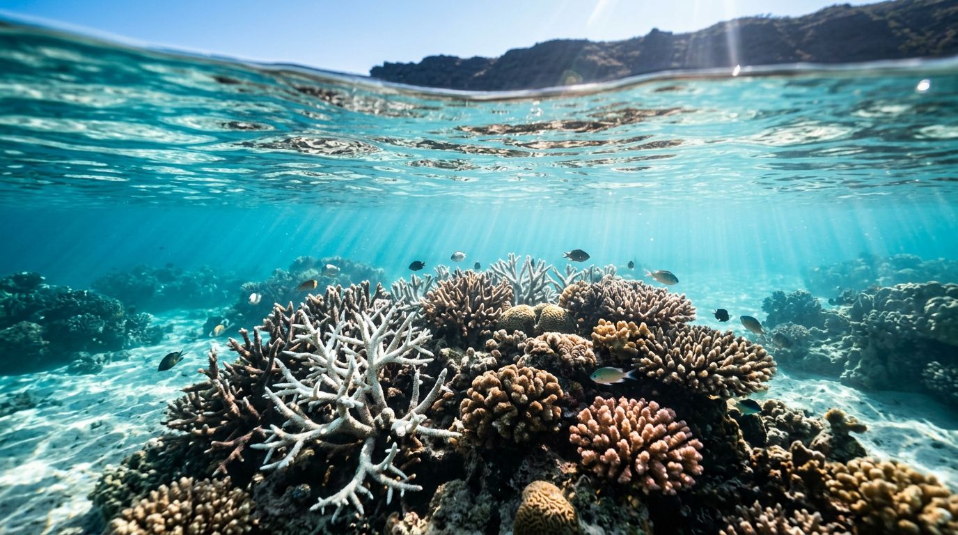 What Bleached Coral Looks Like in Kealakekua Bay, Hawaii