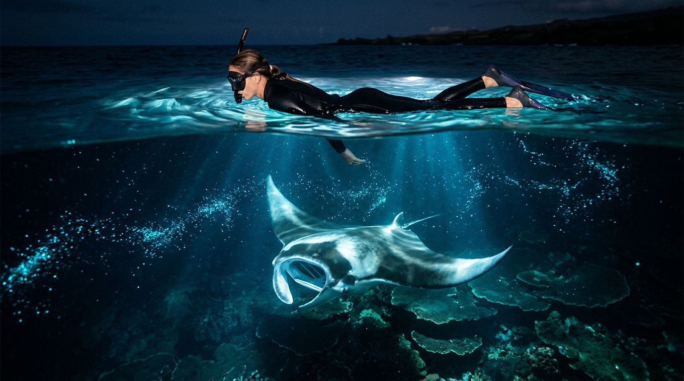 When a Manta Ray Swims Beneath You: What to Do