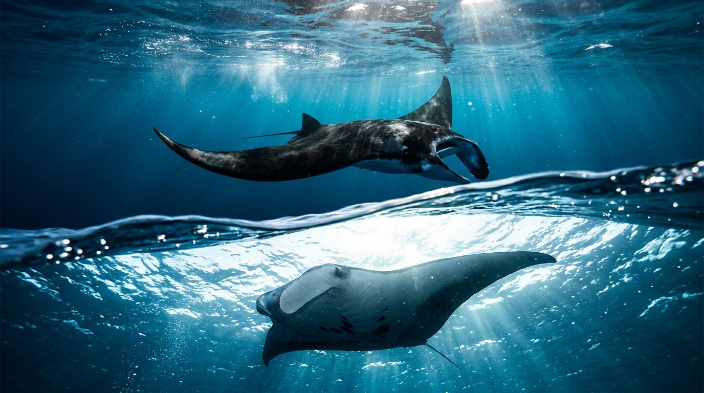 Why Manta Ray Countershading Gives Rays Dark Backs