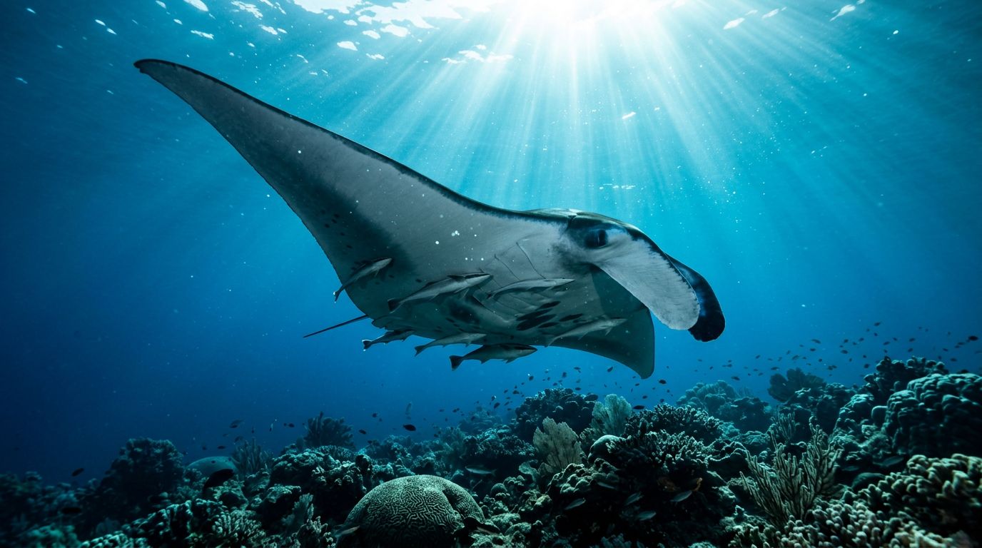 Why Manta Rays Hawaii Carry Remoras