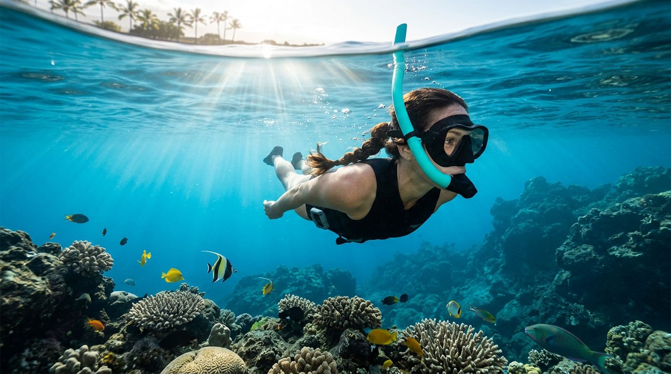Big Island Snorkeling for Travelers Afraid of Fish