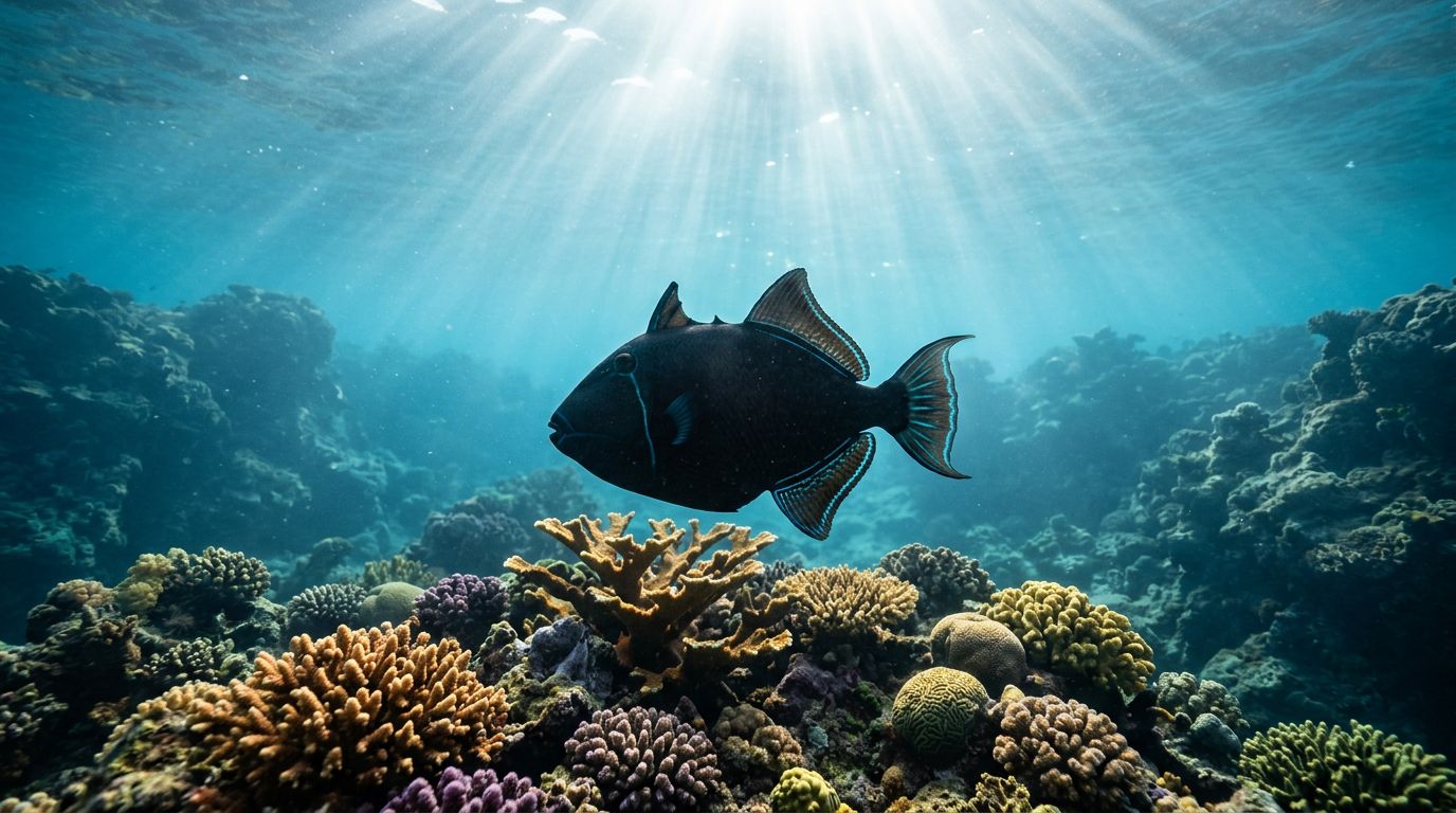 Black Triggerfish Kealakekua Bay Snorkeling Guide