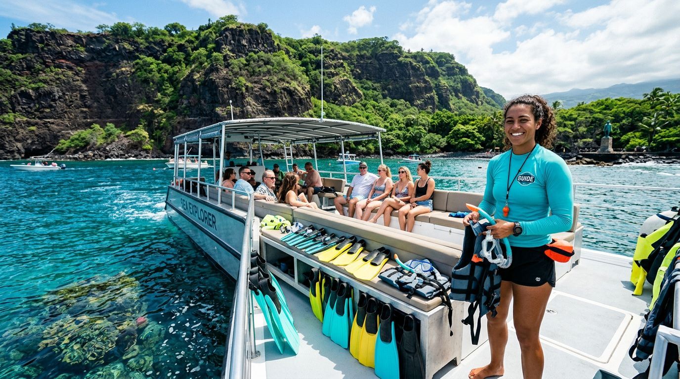 Captain Cook Snorkel Cruise Planning for 18 Guests