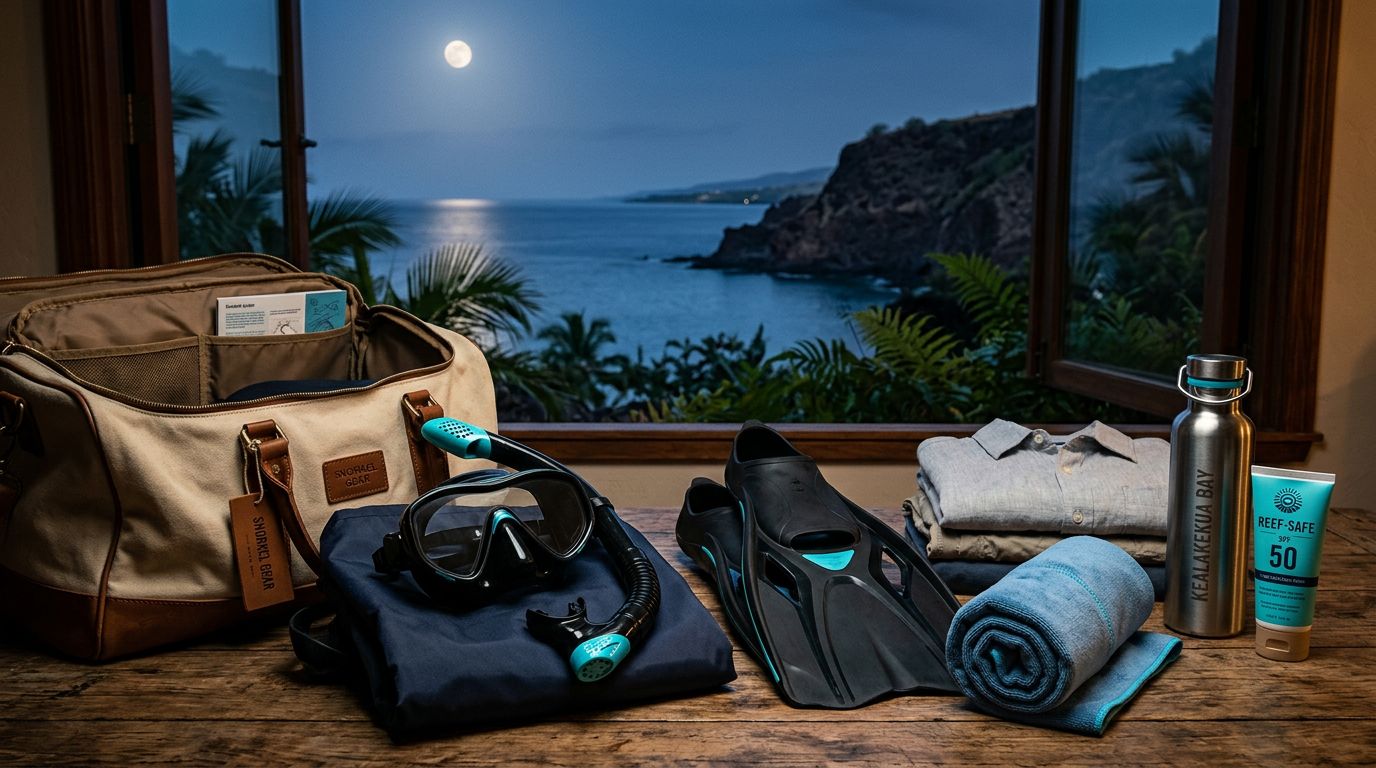 Captain Cook Snorkeling Tour: Night-Before Checklist