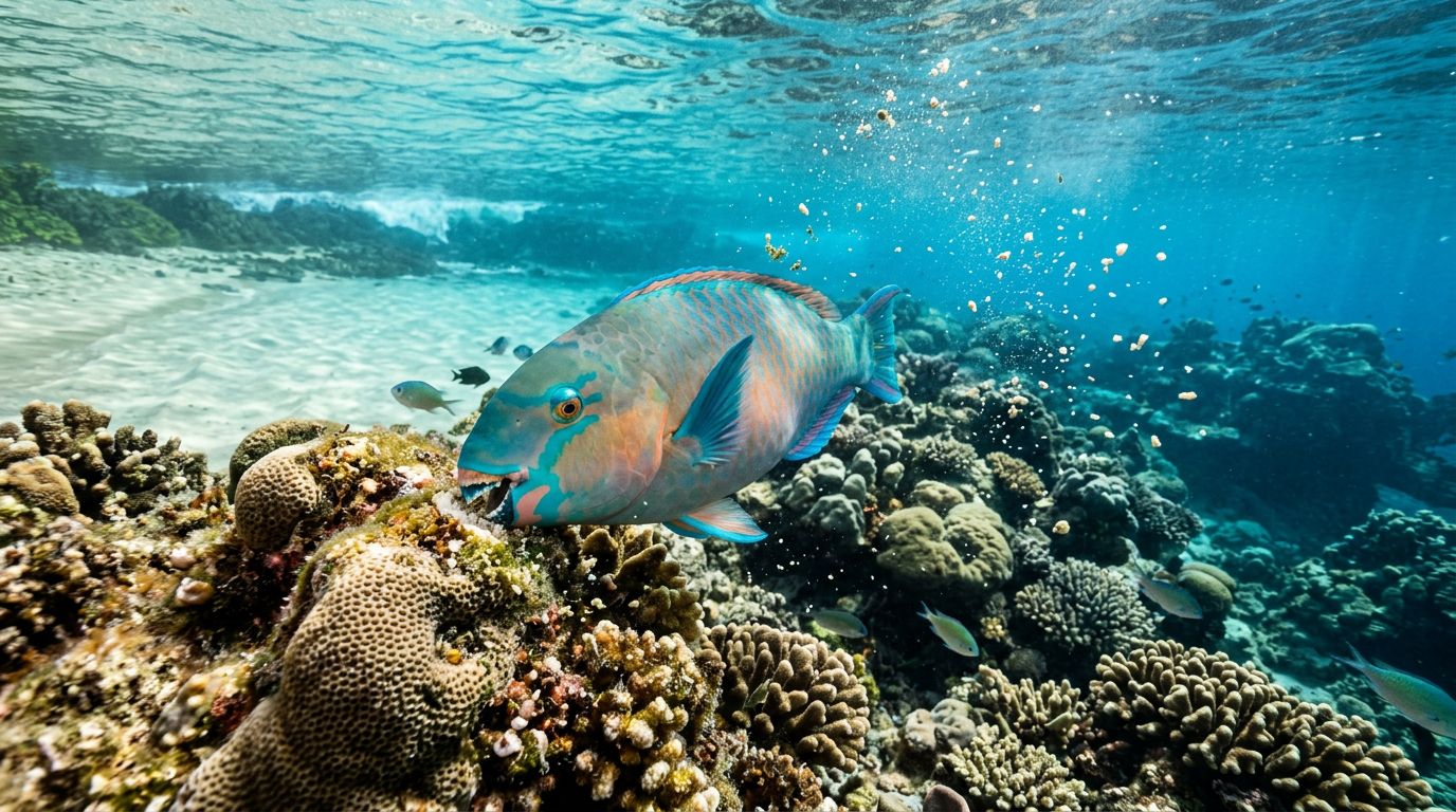 How Parrotfish Sand Shapes Big Island Snorkeling