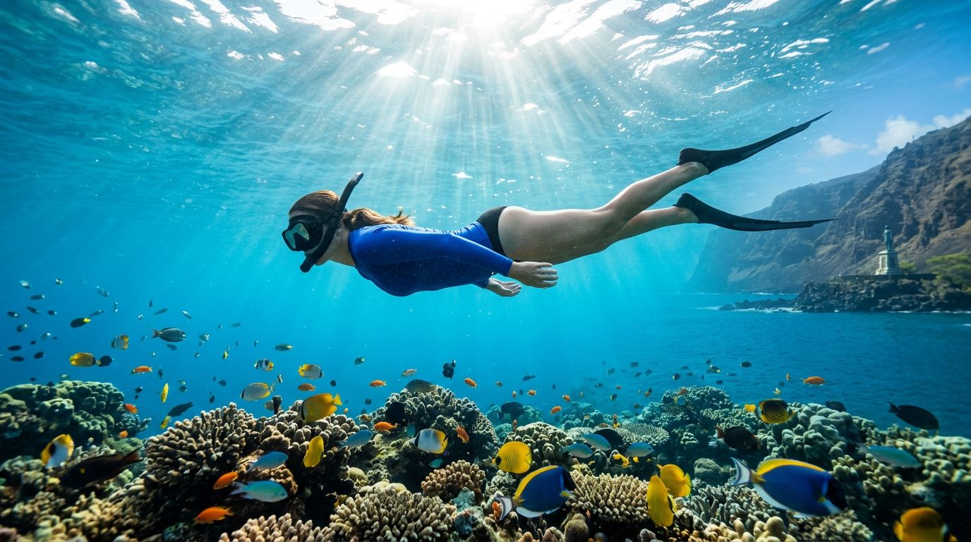 How to Float Horizontally During Captain Cook Snorkeling