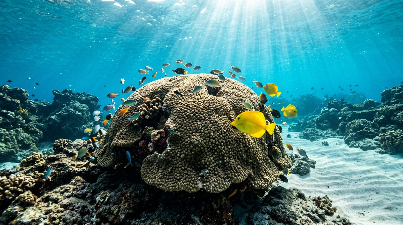 Kealakekua Bay Snorkeling: Coral Heads at Work