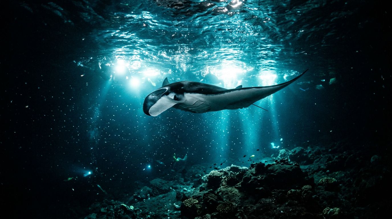 Manta Ray Feeding Depths in Kona Explained