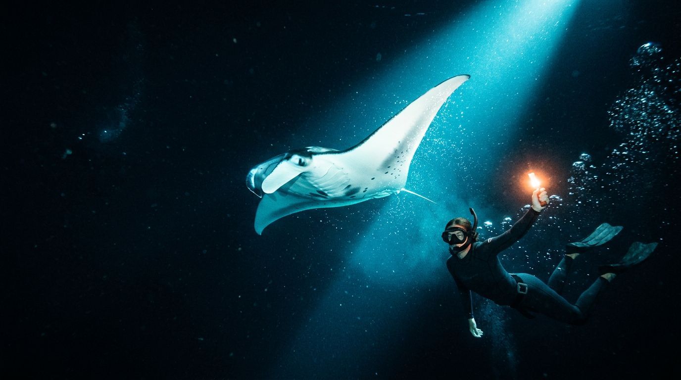 Manta Ray Night Snorkel: When Your Buddy Drifts Away