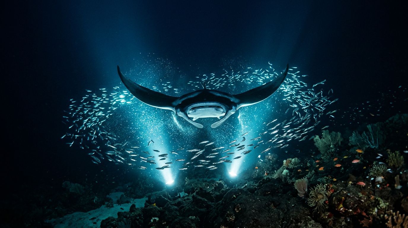 Manta Ray Night Snorkeling: Marine Life Beyond Mantas