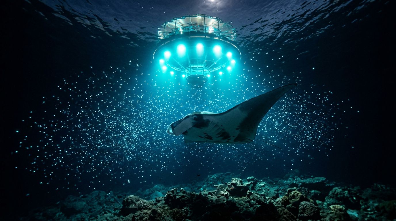 Manta Ray Night Snorkeling Without Fear of the Dark