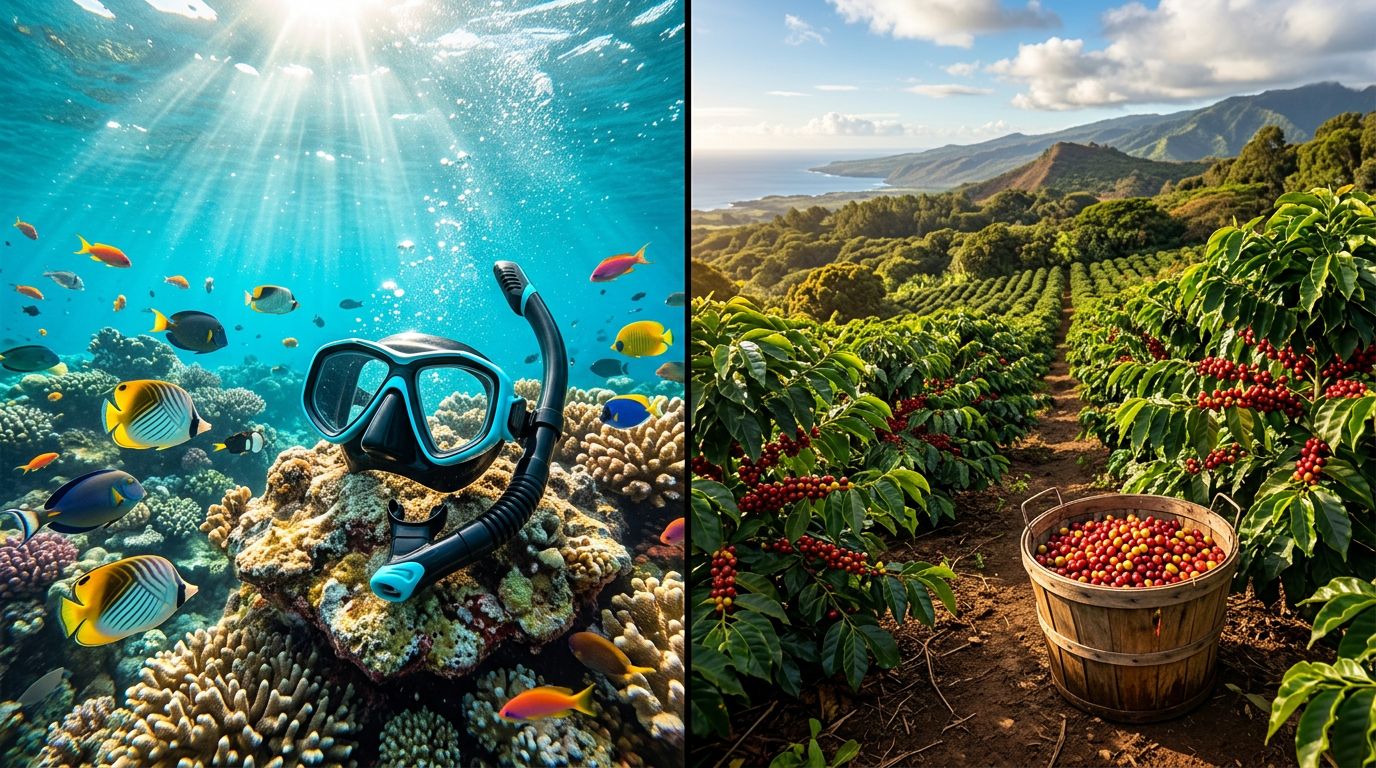 Pair a Captain Cook Snorkel Tour With Kona Coffee