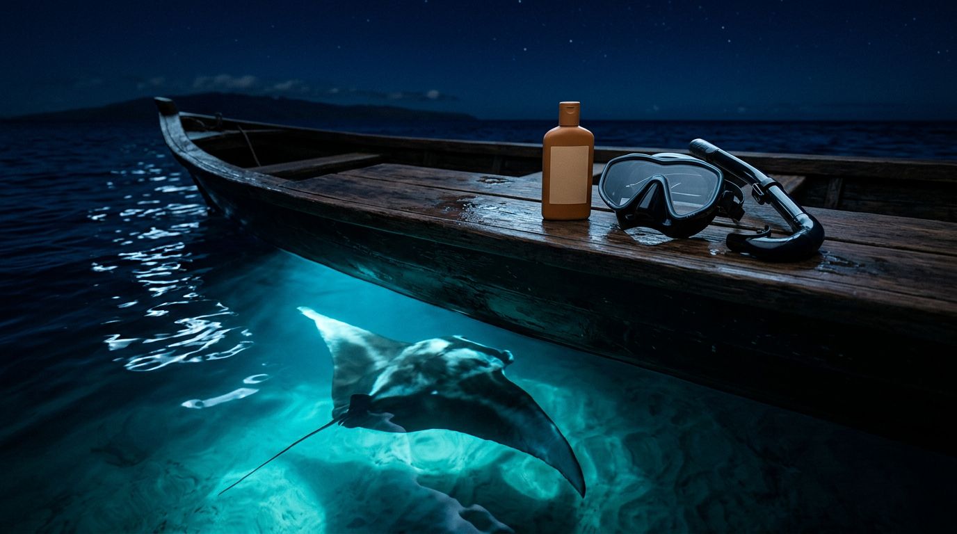 Reef-Safe Sunscreen for a Manta Ray Night Snorkel