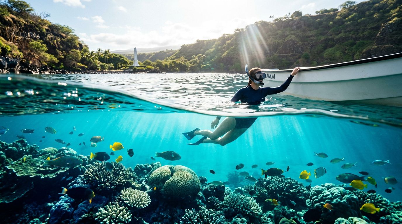 Shoulder Injury Snorkeling at Kealakekua Bay
