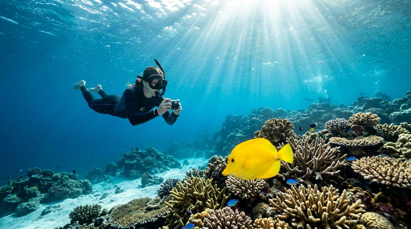 Snorkel Kona Hawaii: Photograph Fish Without Chasing Them