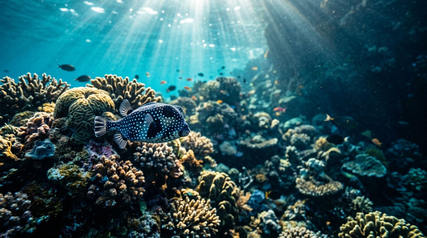 Spotted Boxfish Snorkeling at Captain Cook
