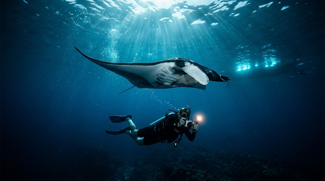 Underwater Video Settings for a Kona Manta Ray Snorkel