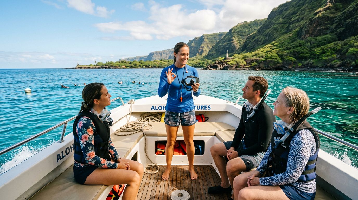 What Happens in a Captain Cook Snorkel Tour Briefing